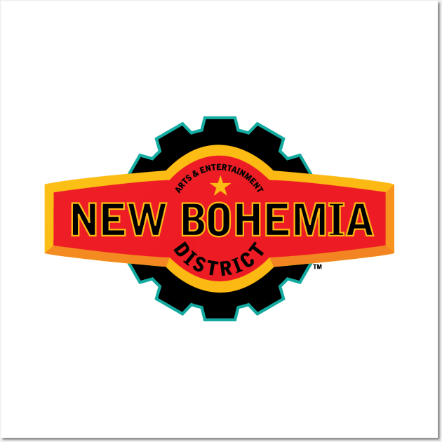 New Bohemia District Logo Wall Art by russfagle